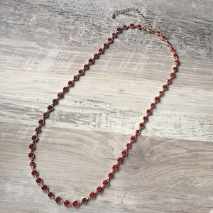Chico's Red Gem Necklace